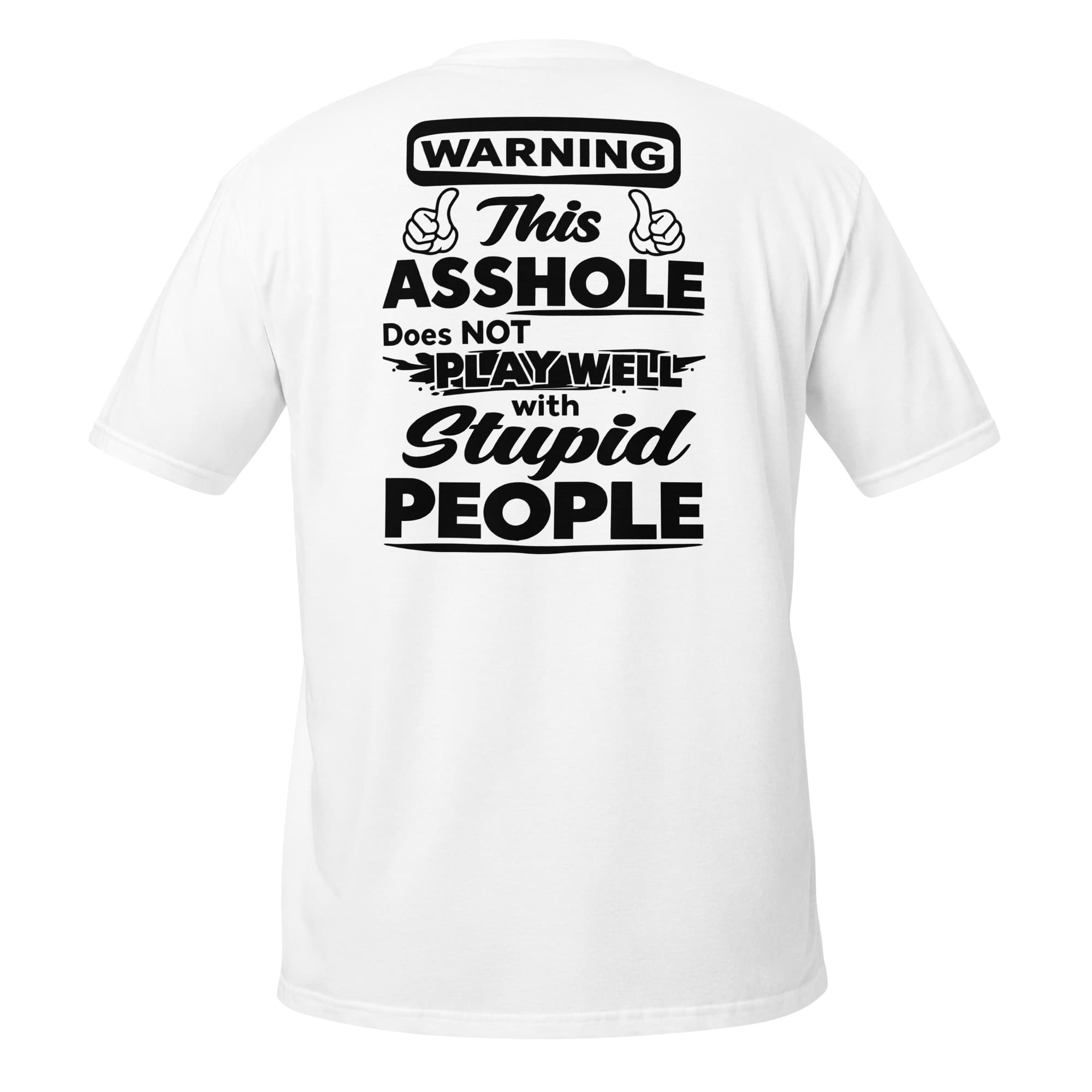 Warning This A$$HOLE Does Not Play — black, Product view 1